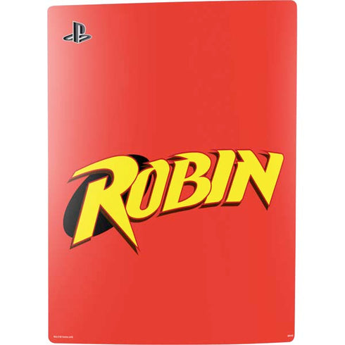 DC Comics Robin Official Logo PS5 Digital Edition Console Skin